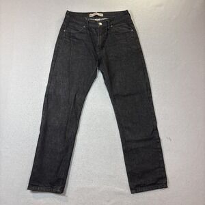 NOIZ Premium Denim Jeans MENS Black 100% Cotton Zip‎ Close Pockets SIZE 32 x 32